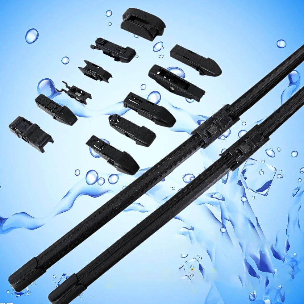 Multi functional original car buckle silicone coated rubber strip wiper manufacturer direct universal boneless wiper