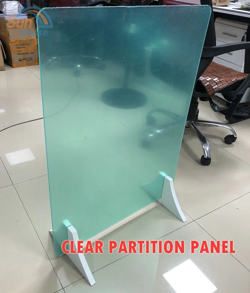 
1.5-6mm Clear polycarbonate sheet for Splash Shield Board partition panel 1220*2440mm available or Cut size 