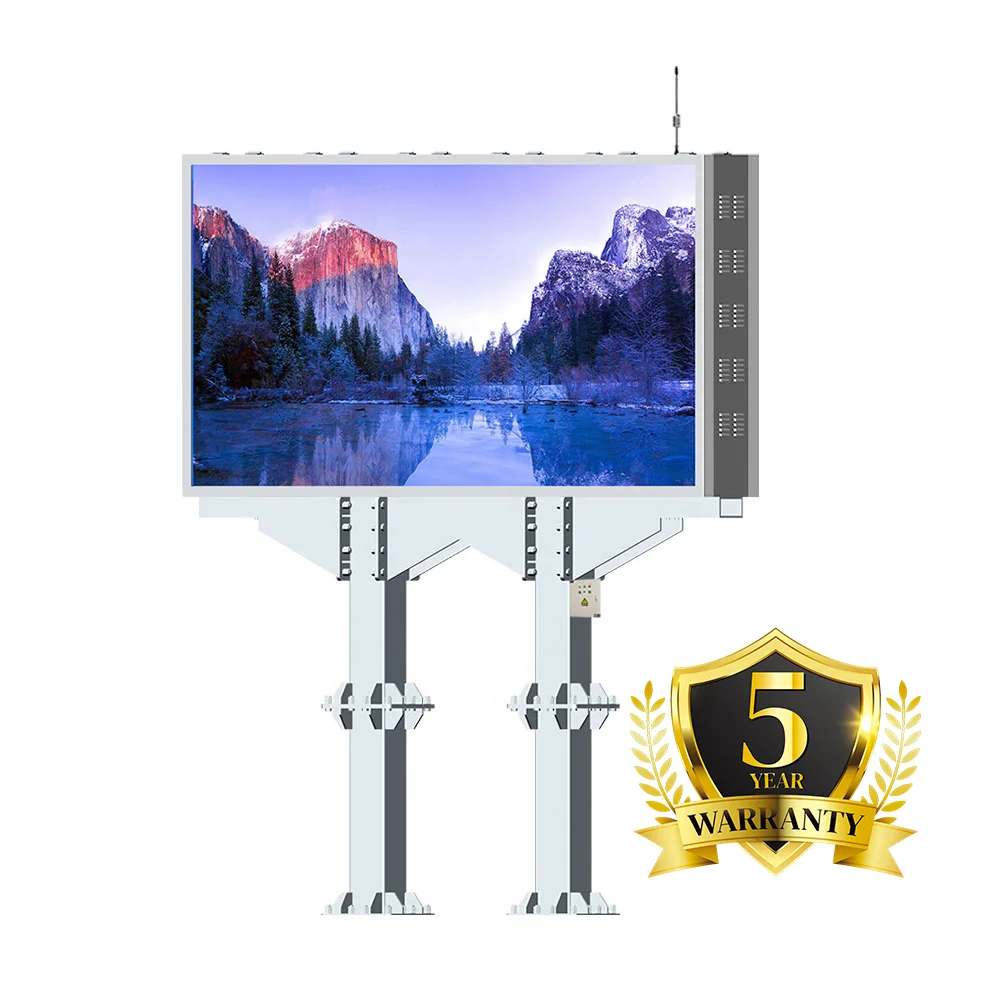Outdoor Double Sided Ip65 Led Screen 2 Side Panel Advertising Display Fixed Digital Video Wall