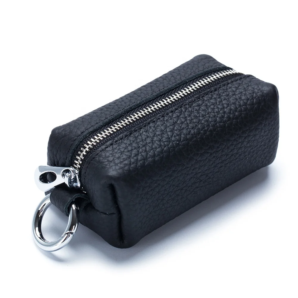 Fashion Keyring Car Key Case Lipstick Coin Bag Genuine Leather Car Key Bag