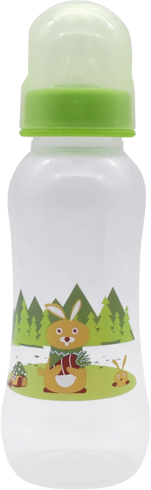 
Arc Body Standard Mouth Baby Feeding Milk Nursing Bottle BPA-free Environmentally-friendly 250ml Baby Bottle 