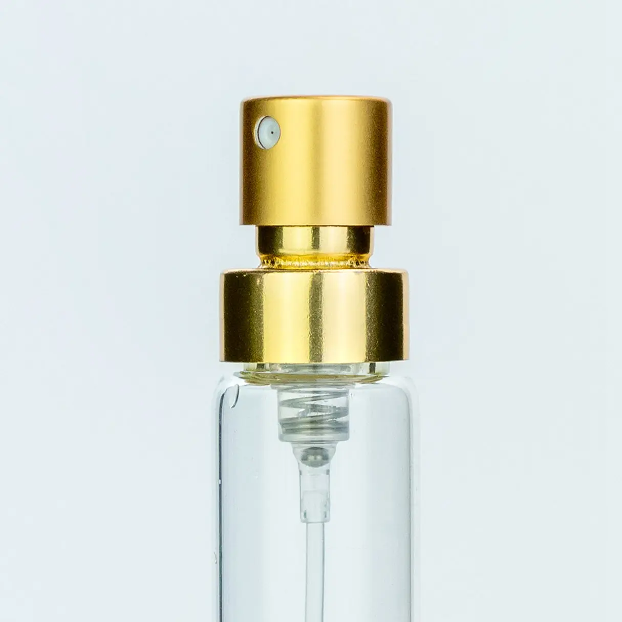 15mm High-end Aluminum Matte Gold  dosage 0.045ml perfum pump spray aluminium pump on Crimp version
