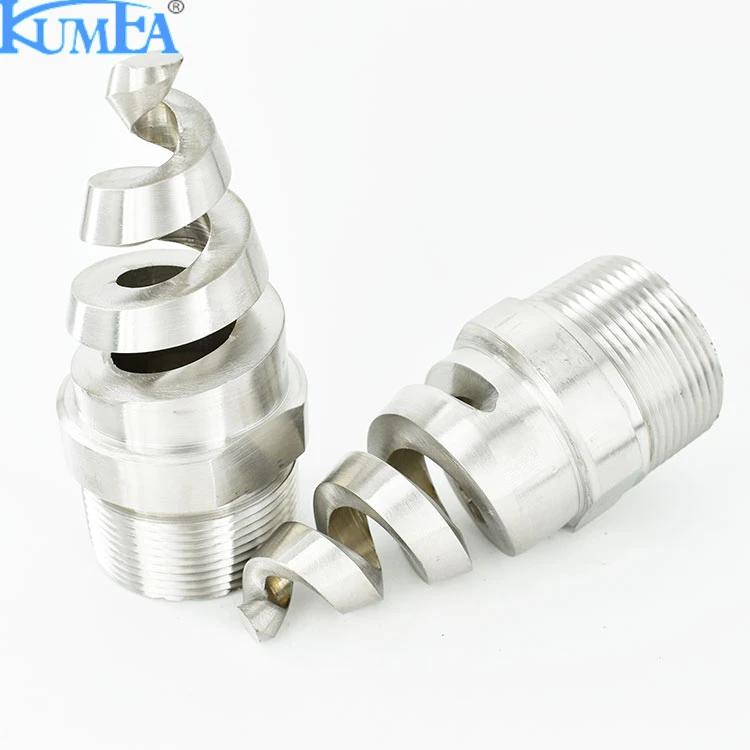 Boat Vessel Dust control cooling tower Stainless steel SS umbrella spraying helix screw helical spiral nozzle