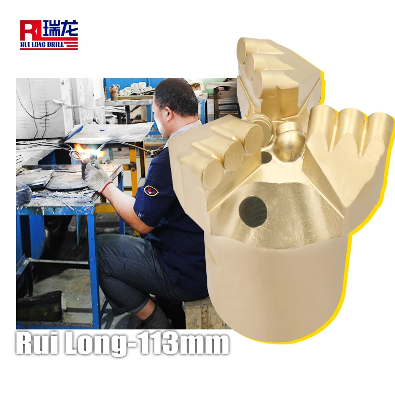 API Factory High Quality Polycrystalline Diamond Compact N2 3/8REG Steel Body PDC Drill Bit Drilling Costs Oil and Gas Drilling