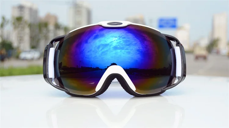 Factory stocks Custom logo color UV Protection mirror coated tinted lens Snow sports Goggles Ski Goggles
