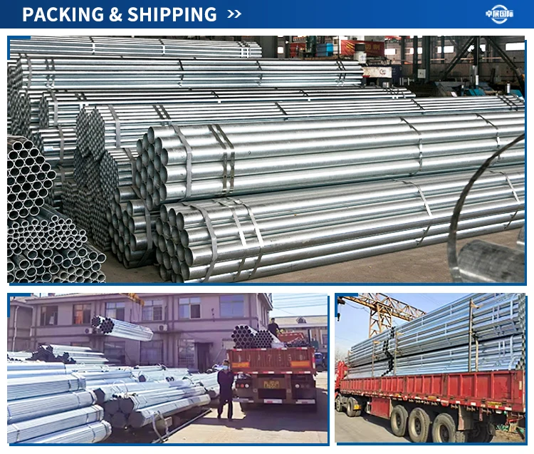 high strength galvanized hot dipping galvanized pipe Q235 Steel erw welded steel pipes pre galvanized steel pipe for building