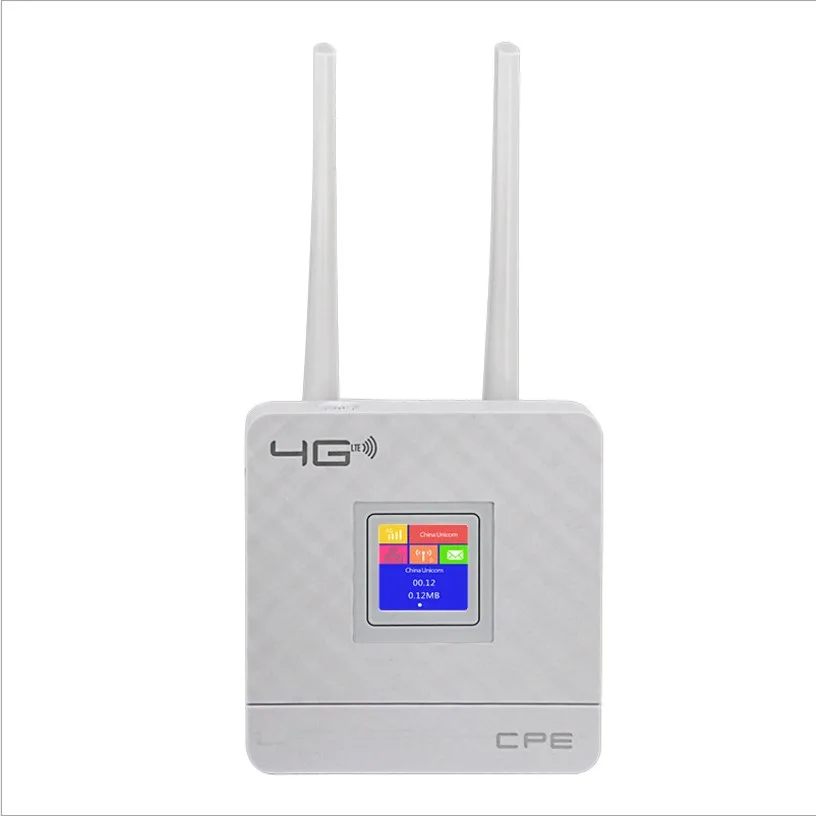 Customizable 1.44 Inch Smart LCD Display Unlock Portable CAT4 Indoor 4G LTE CPE SIM Card 150Mbps Wireless Router