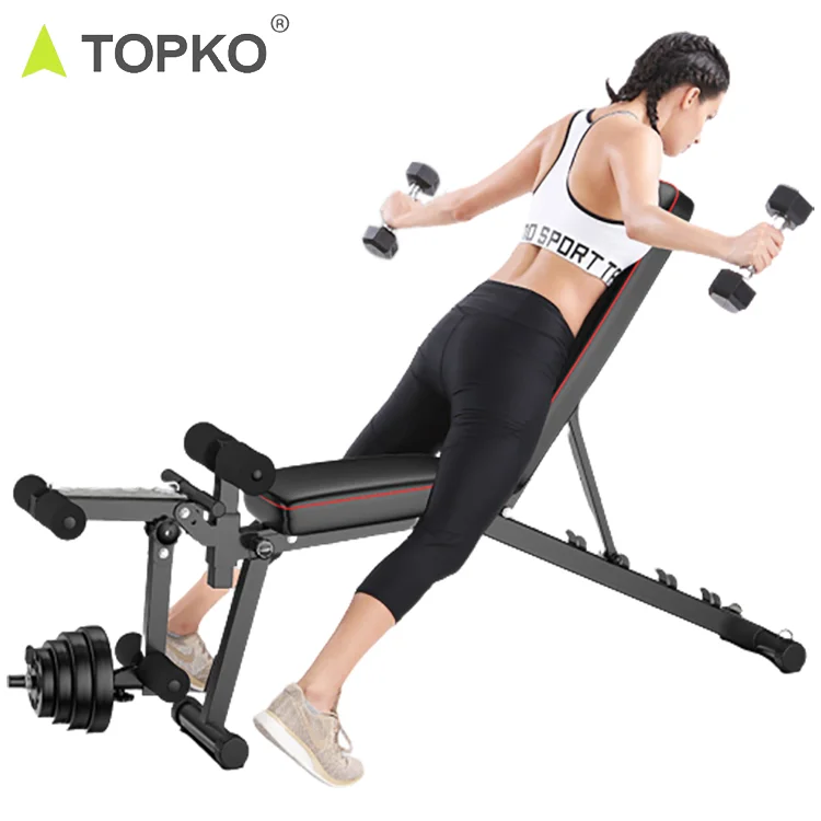 TOPKO Steel Dumbbell Bench for Strength Training Home Multi Gym Equipment for home exercise