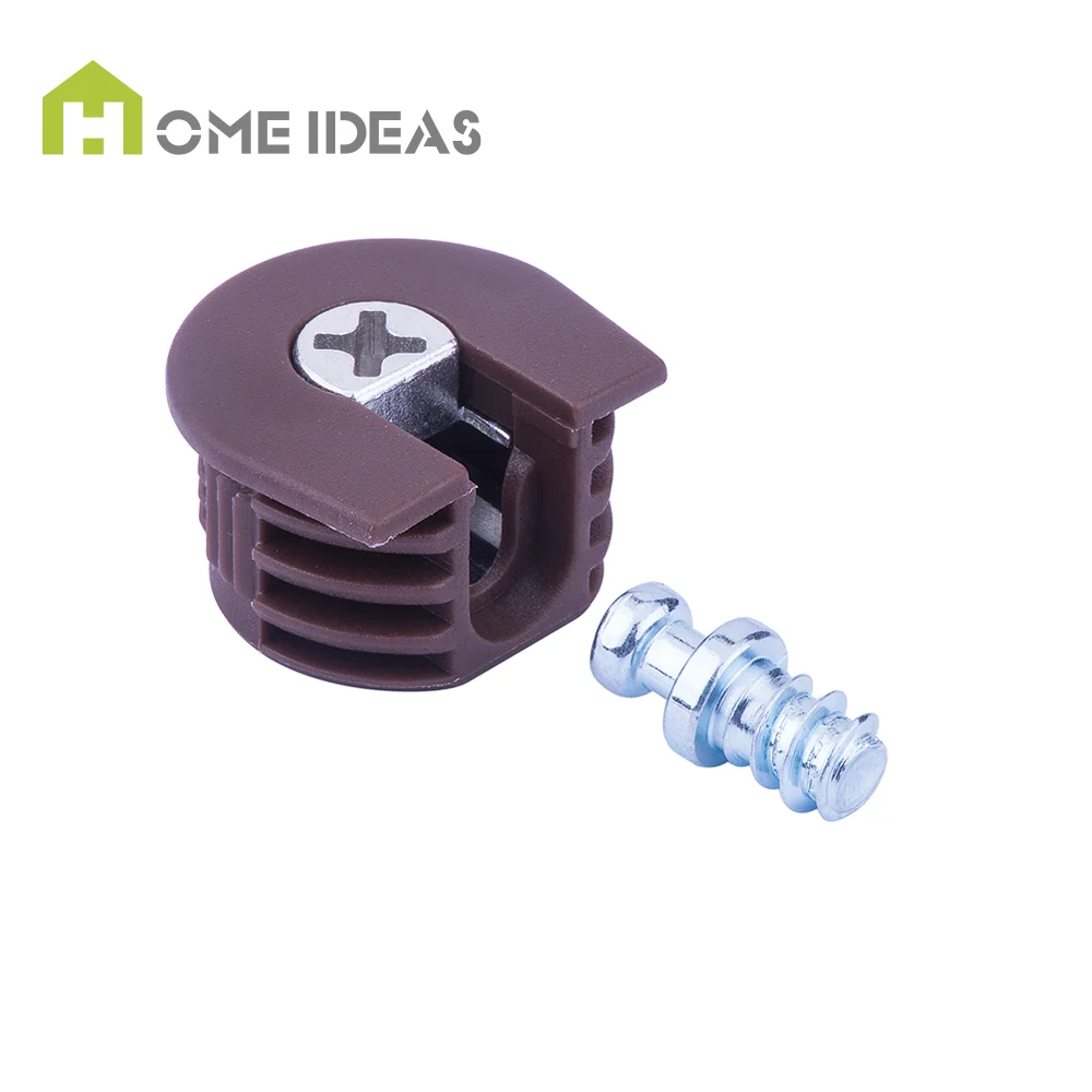 Manufacturer Furniture Connector Wood Insert Plastic Joint Connector Bolt Cam Lock Dowel Wood Connector