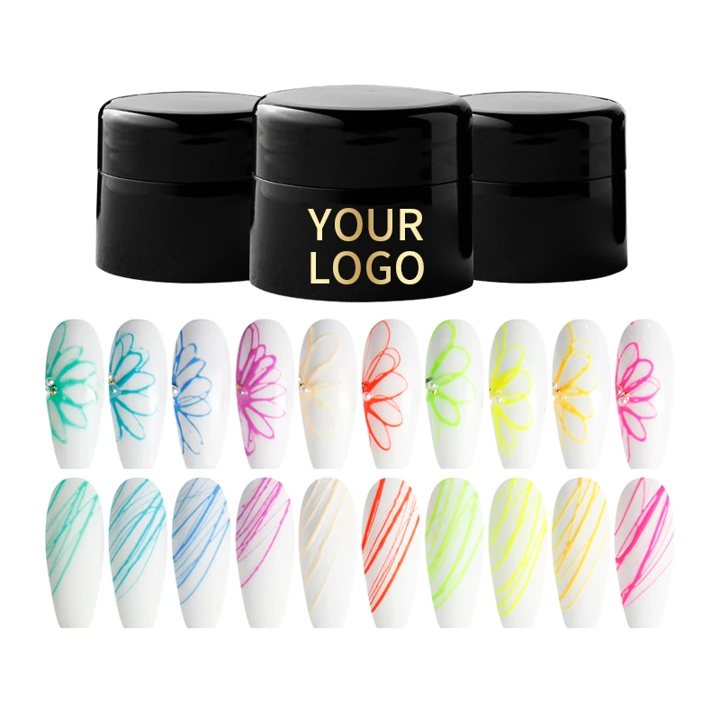 Glow in the dark nail gel polish luminous gel glue professional neon gel polish