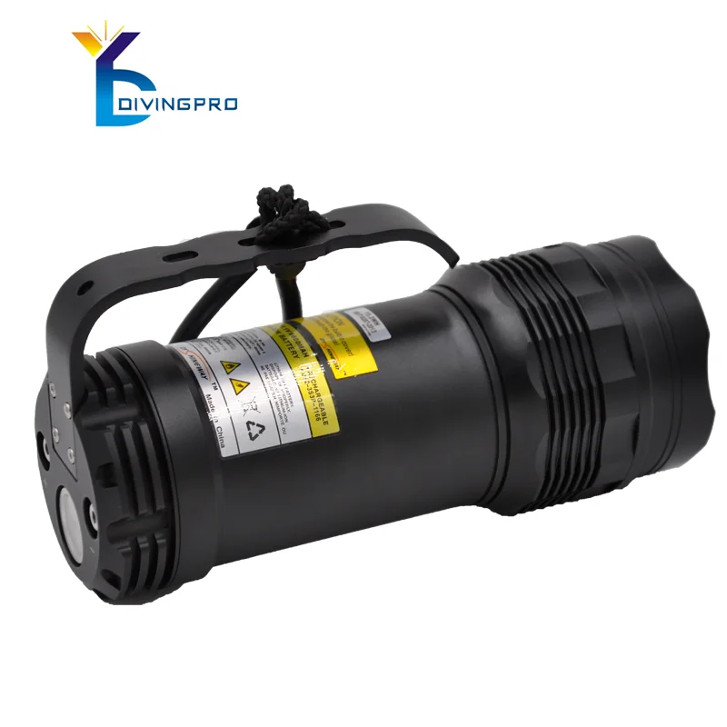 High power rechargeable aluminum  flashlight torch led 5000lumen diving torch