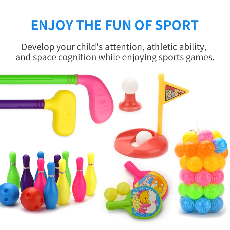 Kids bowling toy set toy indoor  family game developmental sensory sport ball toy gifts