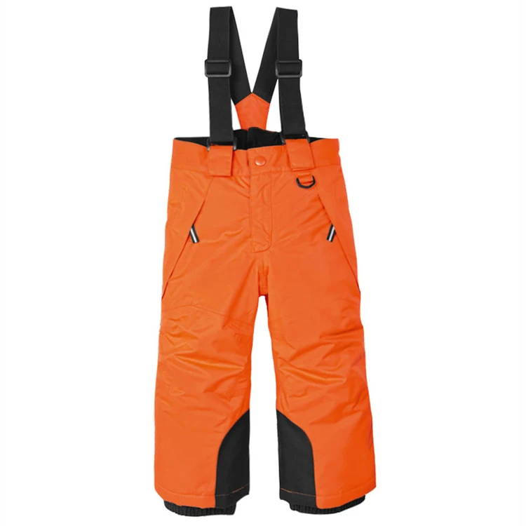 
2020 New Outdoor Children Straps Ski Pants Boys and Girls Cotton Windproof Thick Pants 