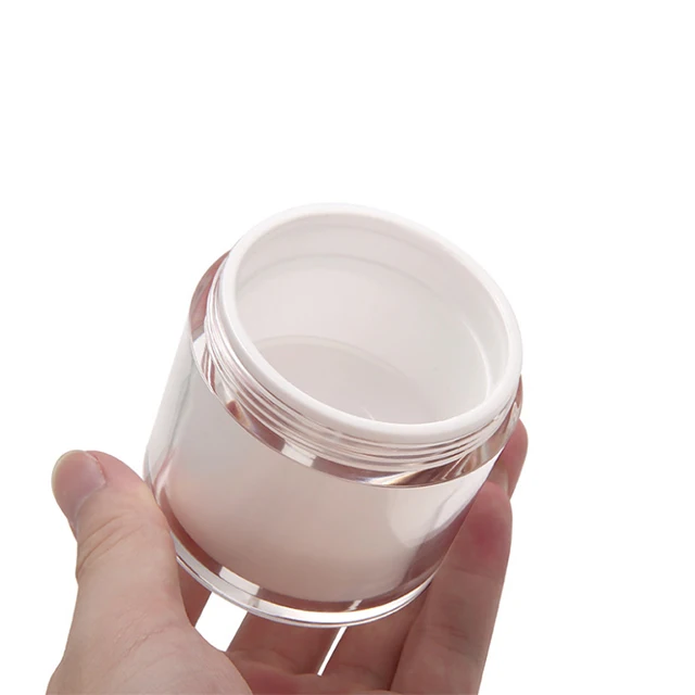 15 30 50 gms Plastic Cosmetic Skin Care Makeup Cream Airless Pump Cream Jar