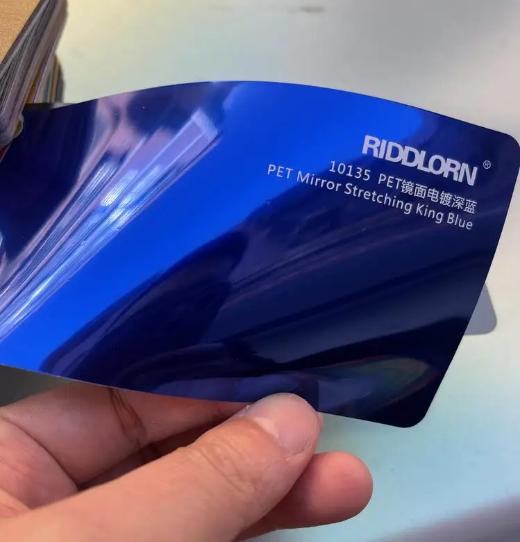 PET 1.52x18m vinyl electroplated Gold No Bubble wrap protects Super Mirror Chrome reflective gold auto color changing film