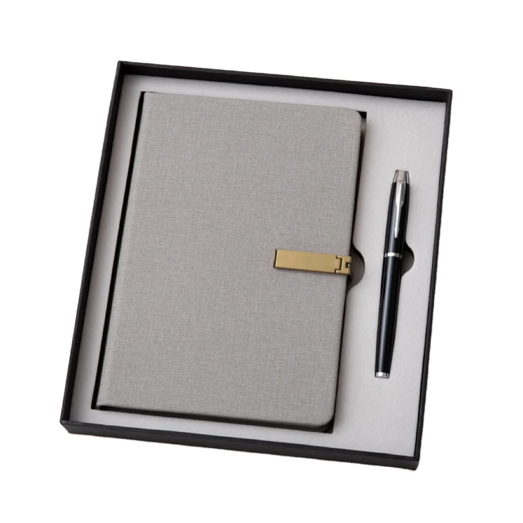 2025 High Quality Custom Diary Notebook Gift Set Luxury Pu Leather Gift Set Notebook And Pen Notebook Gift Set With High Quality