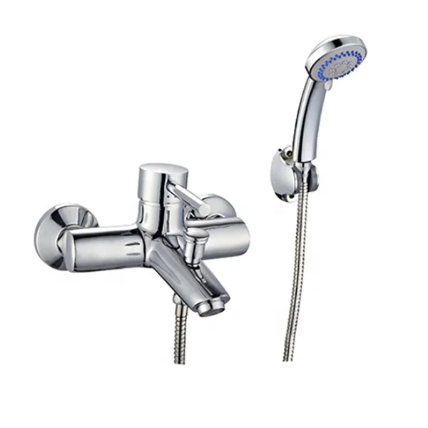 single handle and durable polished chrome Brass Dubai popular shower faucet mixer
