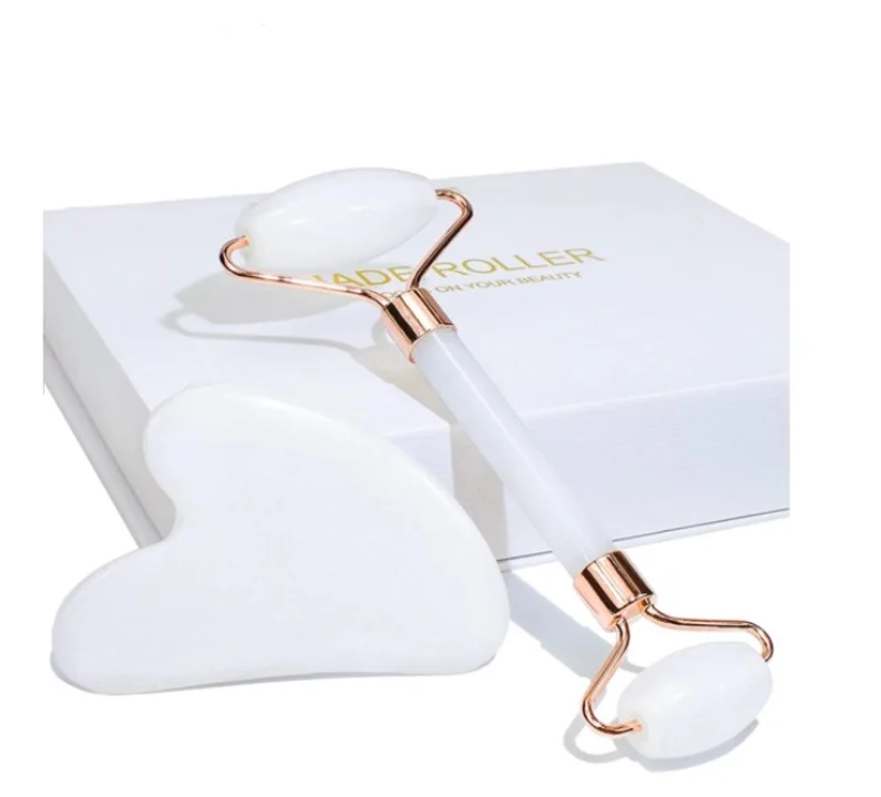 Pure Natural Massage Roller for Face Jade Roller Anti Aging Massage Guasha Set and Face Roller