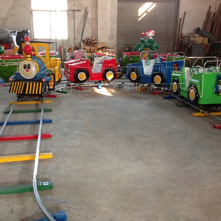 amusement train adult and kids Ride train set garden electric track train rides with Track
