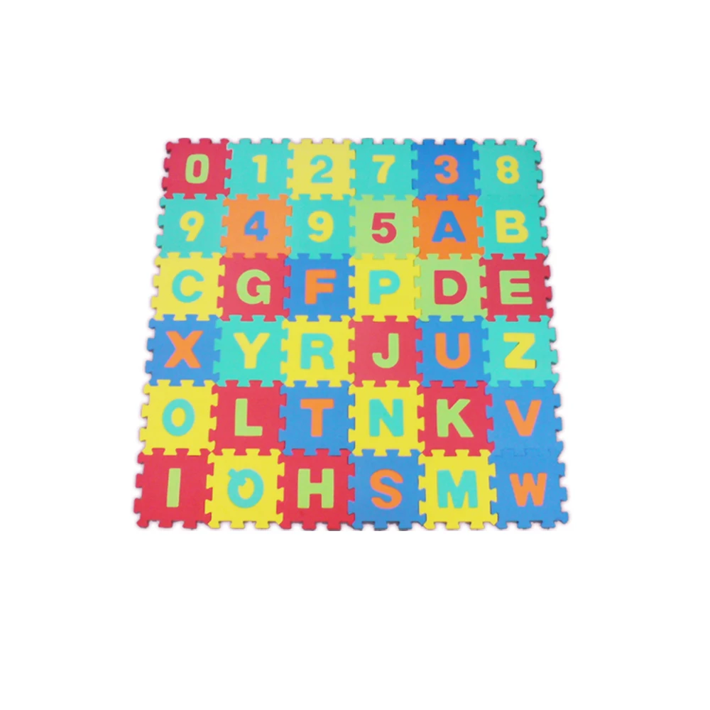 Bilink 30x30x1cm Alphabet Numerals Education Puzzle eva foam baby play mat