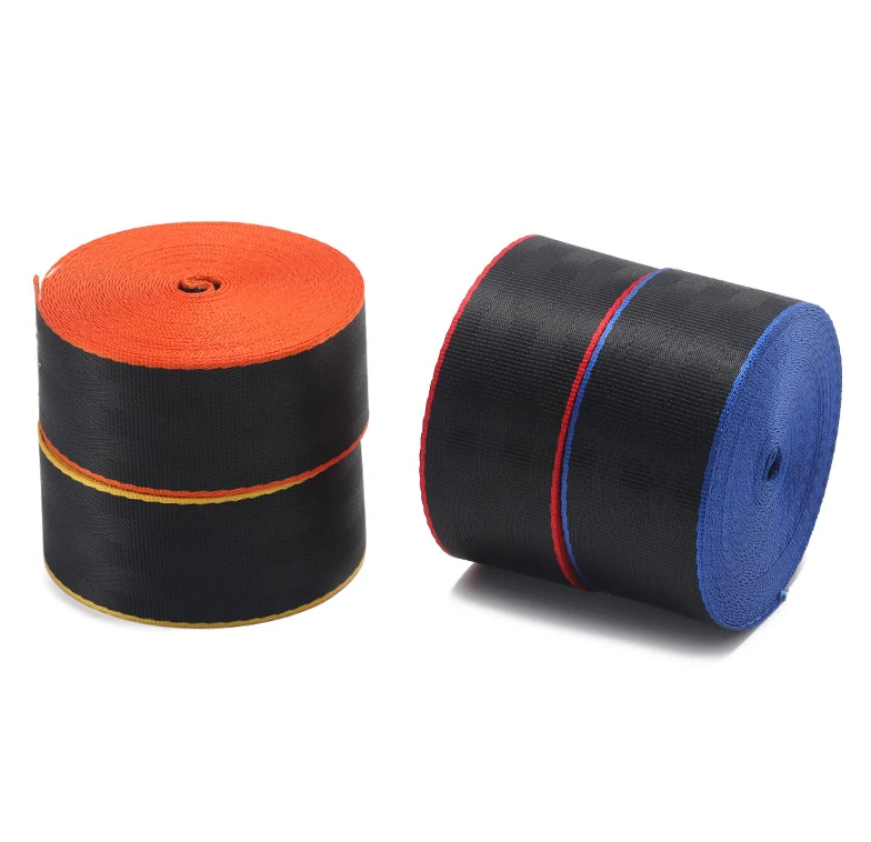 Colorful modified Auto seat belt webbing 4.8cm seatbelt strap car safety belts