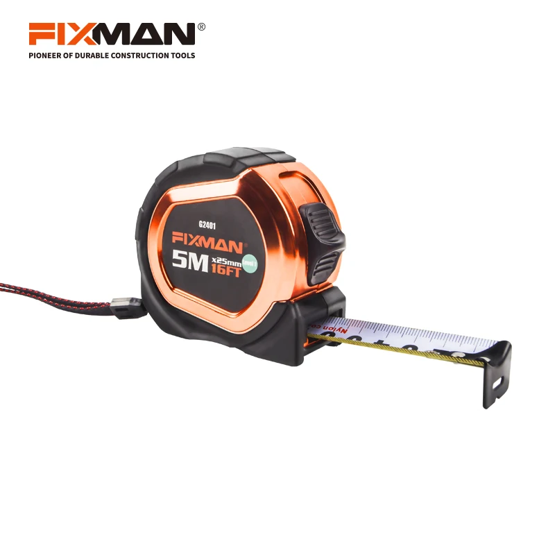 FIXMAN Digital Measuring Tape With Logo Tape Measures Steel Metal Retractable Tape Measure
