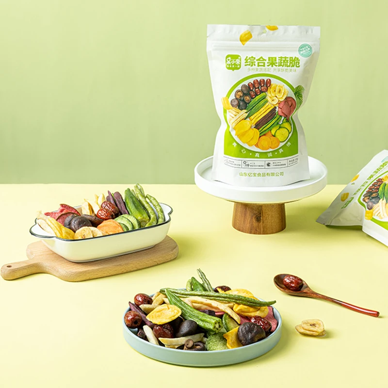 New product 12 kinds Dried Vegetables and Fruits Chips Crispy Snacks