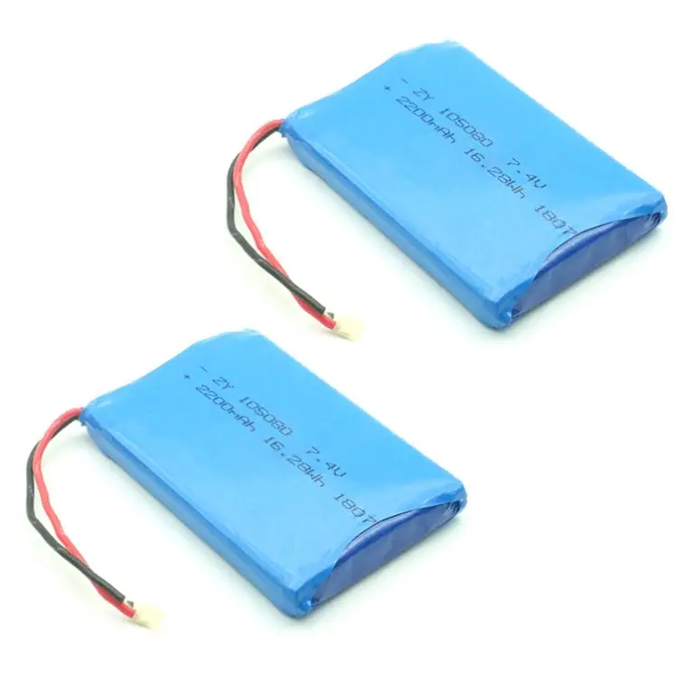 
Customized 7.4V 2200mAh 680mAh 1500mAh 1100mAh Lipo Battery Pack 