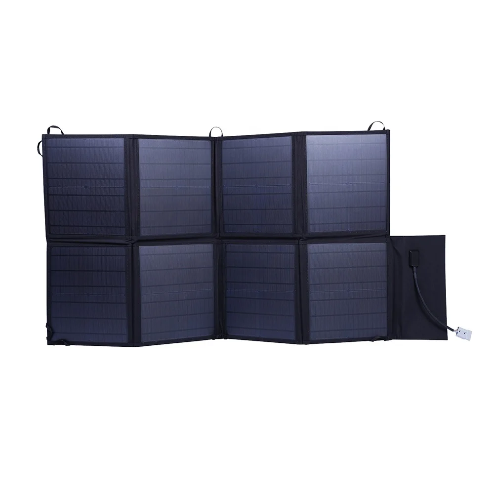 Folding Solar Panel Kit 12V 120W Portable Emergency Power Bank Charging Outdoor Foldable Monocrystalline Solar Cell Phone