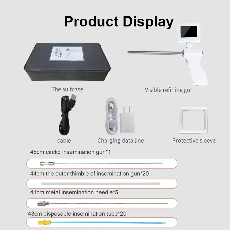 Visual Artificial Insemination Gun for Sheep Goat with LCD Screen 15 Million Pixels CE&ISO Animal Products in Farm