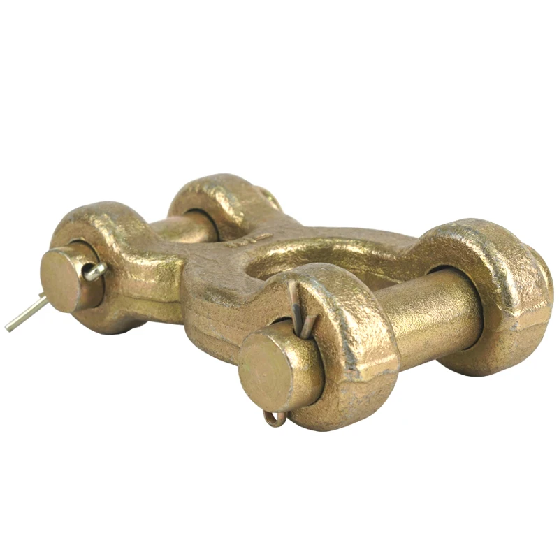 BOHU High Quality Rigging Forged Double Link Link Chain Custom Connector Double Connecting Clevis Link Rigging Hardware