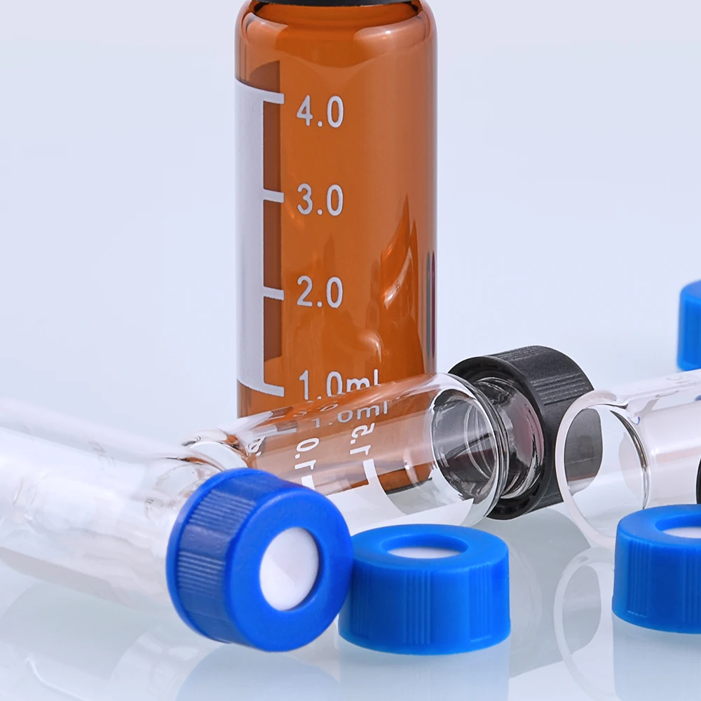 1.5ml 2mL 4ml Snap Finish Autosampler HPLC Glass Vials with Write-on Spot and Graduations