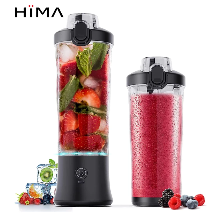 Custom Logo 20 Oz Bpa Free Cup Waterproof Personal Portable Juicer Portable Smoothie Blender Usb Rechargeable Portable Blender