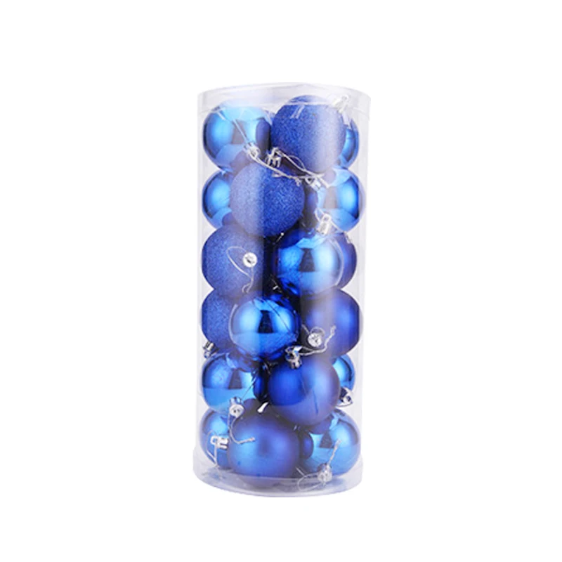 Factory Wholesale Christmas Crafts Christmas tree decorate ball Custom painted ball Transparent clear plastic Christmas ball set