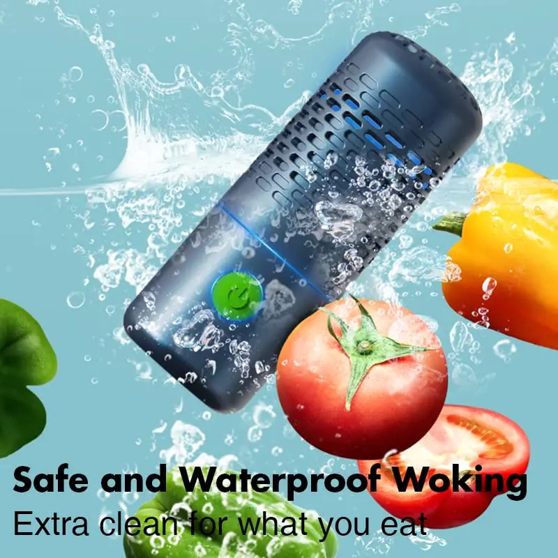 Fruit and Vegetable Washing Machine, Portable Capsule Shape Cleaner Device for Cleaning Fruits and Vegetables, Rice, Meat