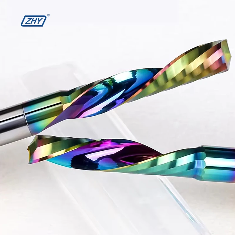 Zhy oem custom spiral single flute endmill single edge single blade end mill milling cutter