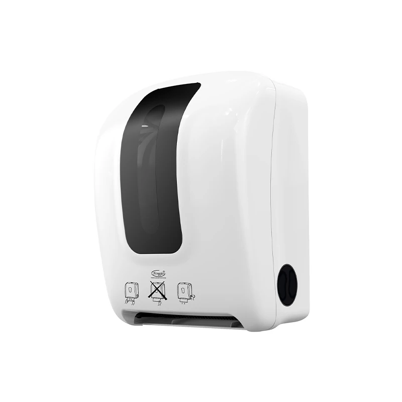 FQ-001 Auto Cut hand roll dispenser custom logo jumbo roll  dispenser automatic paper towel dispenser