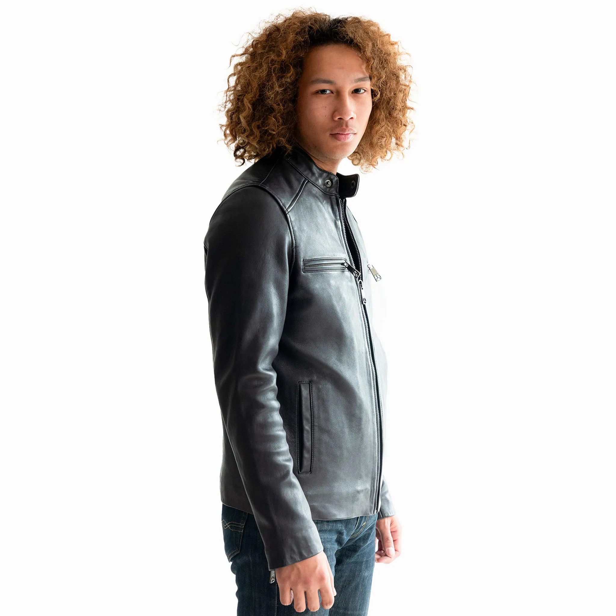 2024 Motorcycle Driver Jacket Leather Jackets High Quality Men Motorcycle Jacket