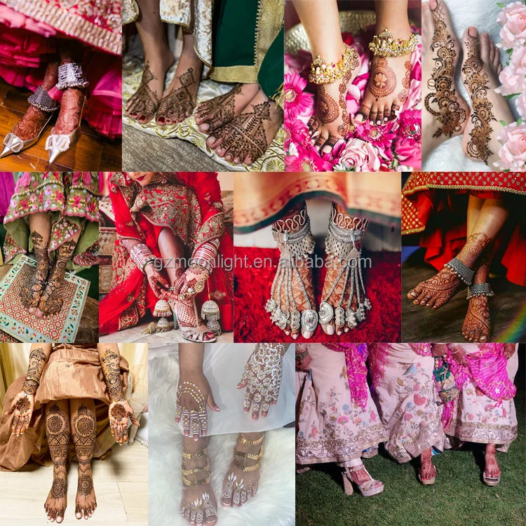 New arrival hot selling sexy tattoo stencil body painting foot art henna tattoo stencil