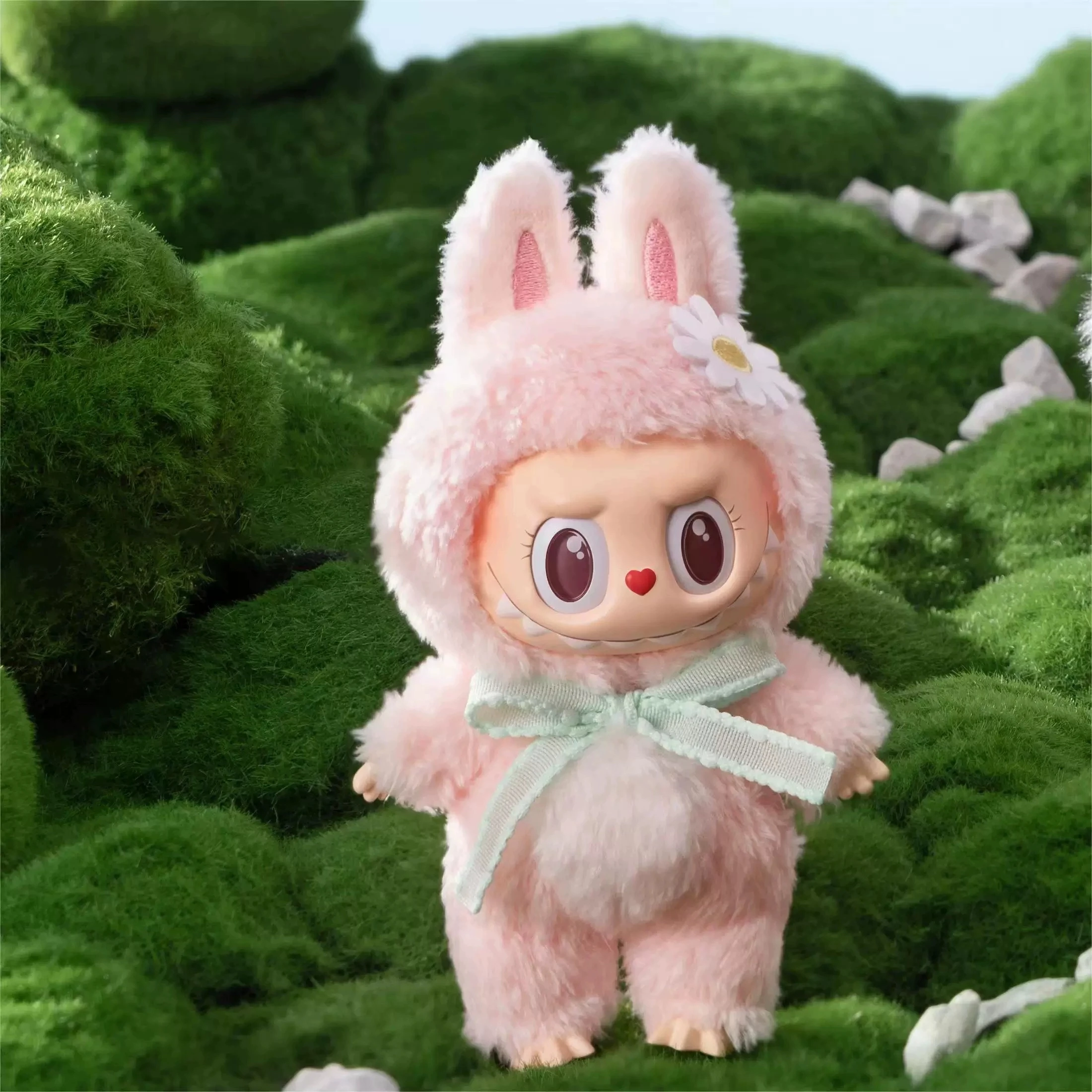 Factory Sale POP The Monster Labubu Zimomo Mokoko Blind Box Macaron Plush Doll Keychain Sit Party Original Mystery Box for gift