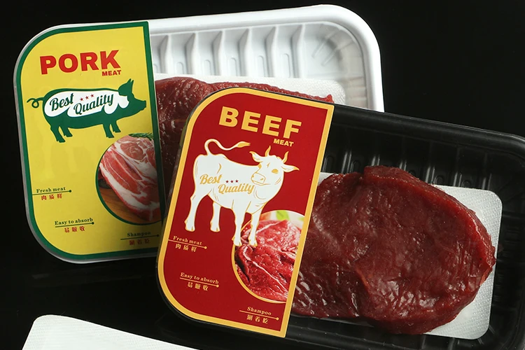 Supermarket Disposable Plastic Packaging Blister Clear Tray Plastic Biodegradable Meat Fish Food Tray