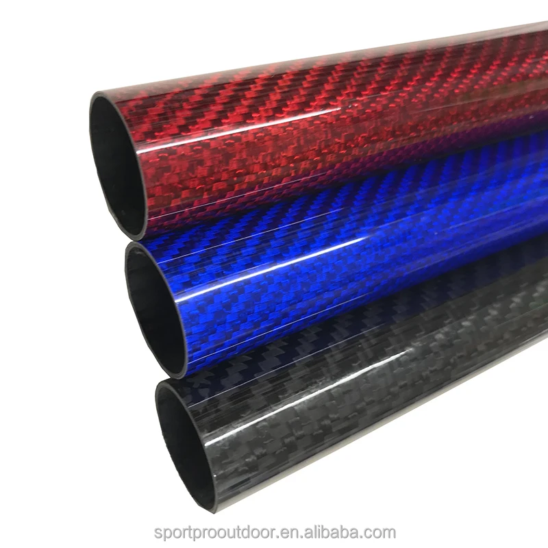 factory custom texture carbon tube 40mm 50mm speargun carbon fiber tube