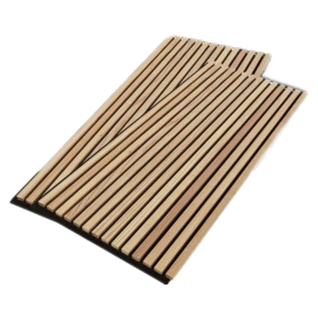 Factory Direct Akupanel MDF Natural Oak Wood Veneer Pet Felt Noise Insulation Soundproof Slat Wood Acoustic Panels for Ceiling