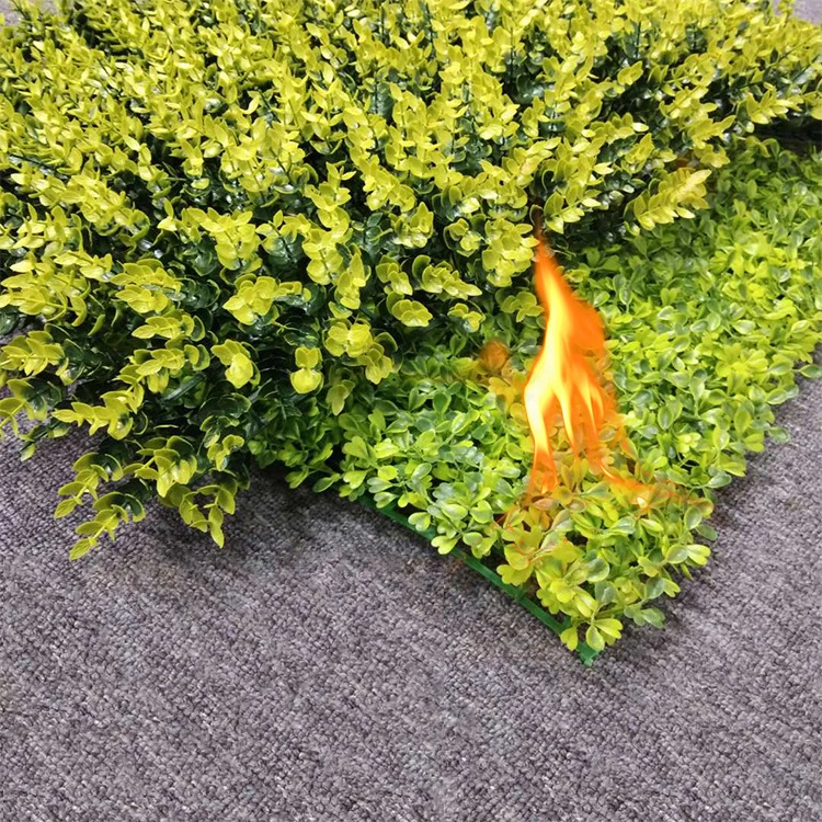 RSH High quality indoor and outdoor Anti-UV wall decoration fireproof material artificial plant wall