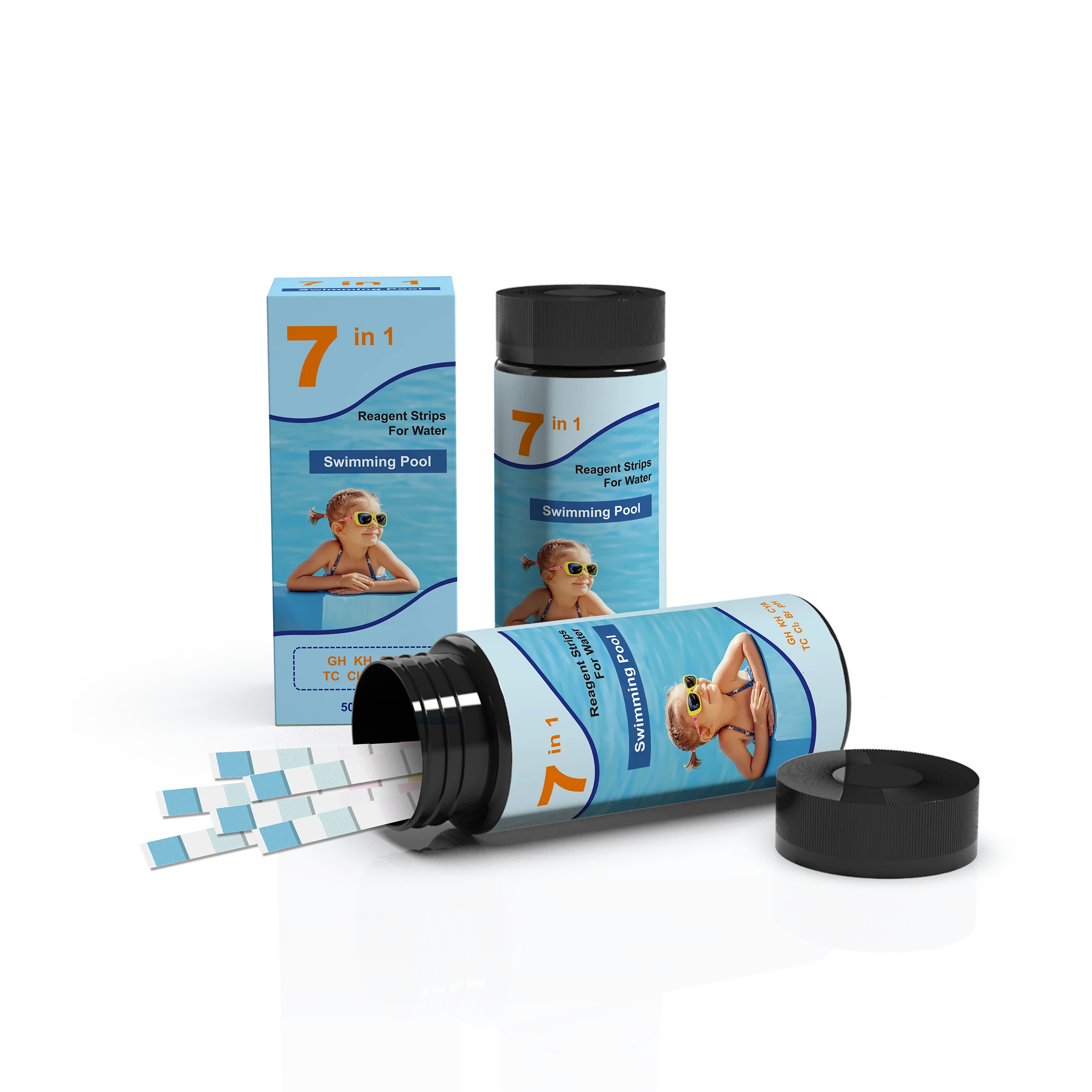 Water Test strip For Pools SPA7  in 1 Fast Test  7 Parameters for Swimming Pool Test Kit