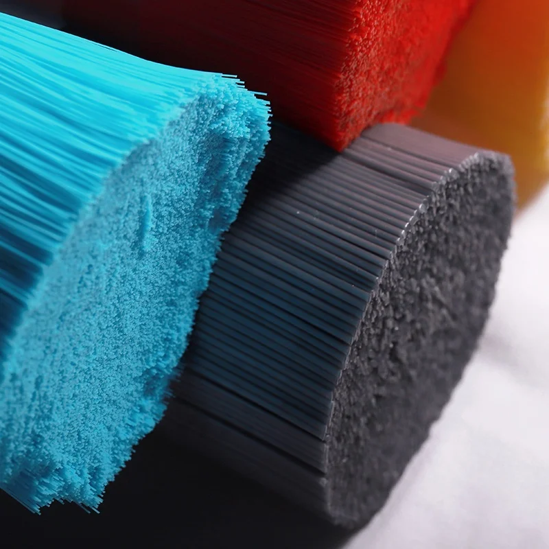 Factory custom 0.05mm PBT brush wire nail polish brush wash brush interdental brush with white nylon filaments