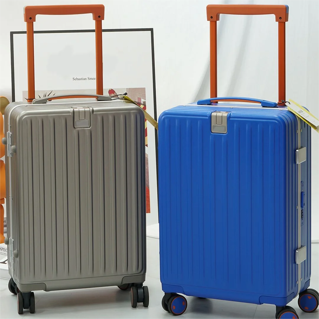 Free sample Suitcase with tsa lock 360 degree universal wheels Suitcase travel trolley luggage sets with tsa lock zipper less