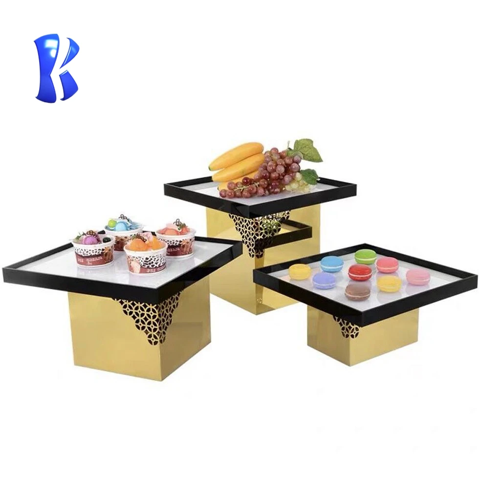 OKEY hot selling best price stainless steel modern style buffet fruit  display stand