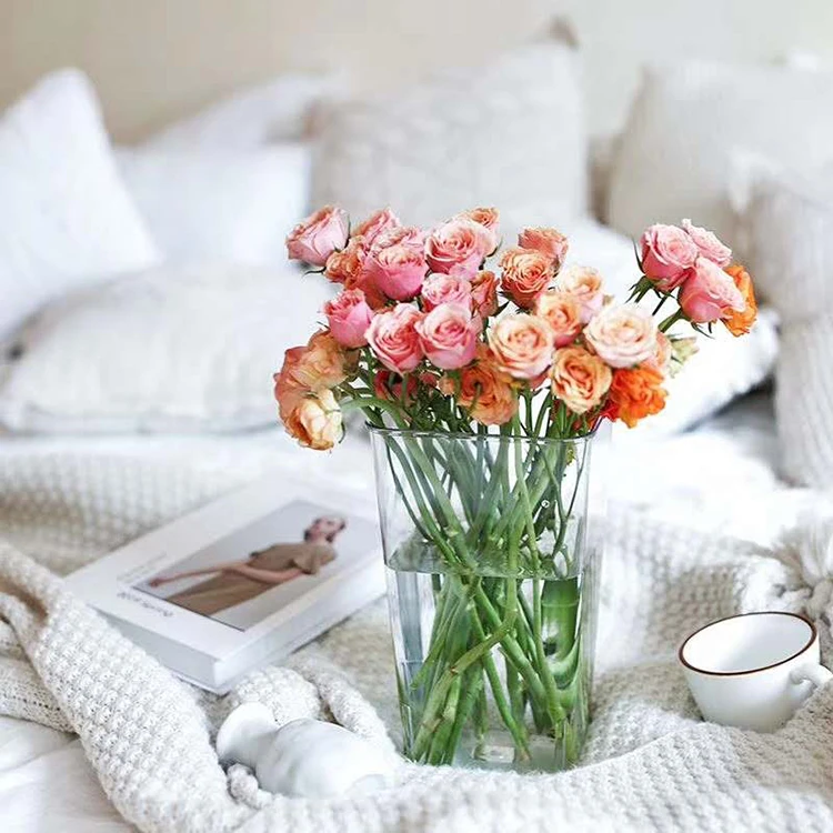 
Table Flowers Vase for Home or Wedding Decoration Non Breakable plastic clear 12'*6.3'*4.7' acrylic flower box&vase 