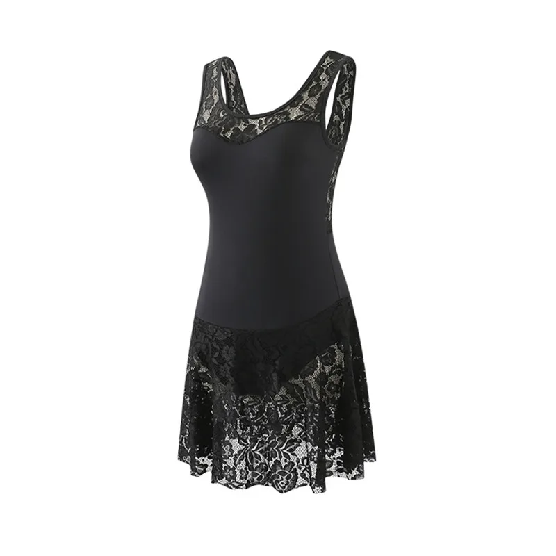 Wholesale adult ballet dresses, vests and veil skirts leotard with lace skirt